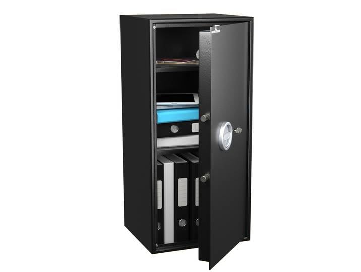 Hartmann Tresore Coffre-fort blindé 135 L serrure à clé - Noir