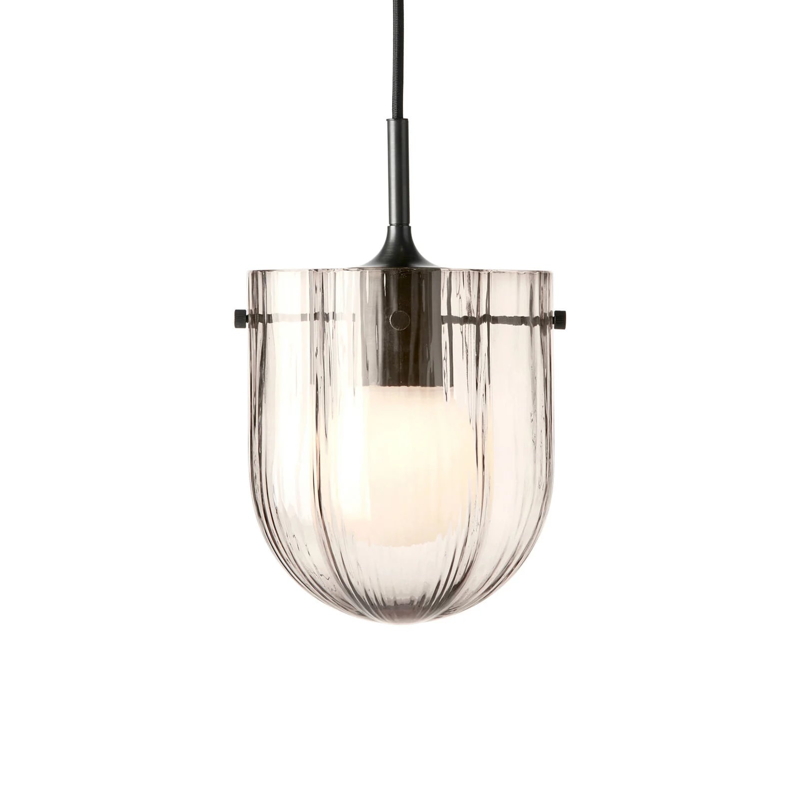 Gubi Seine Hanglamp - Smoke/Antique Brass - Glas