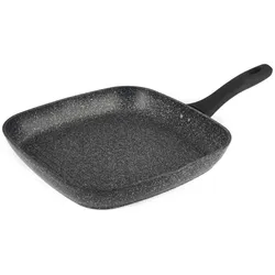 Salter BW10702BRMFOB Megastone Thermo Collar 28cm Griddle Pan, Pfanne + Kochtopf, Schwarz