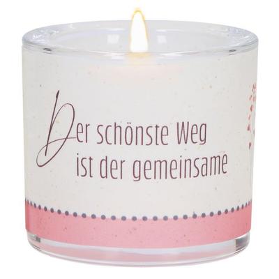 Glaswindlicht zur Hochzeit - Wir