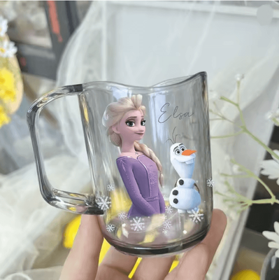 Inspire Essentials Princess Elsa Kids Mouthwash Cup Cute Cartoon Brushing Rinse Cup c