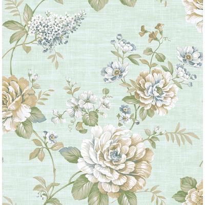Seabrook Designs Rosemont Floral Unpasted Wallpaper