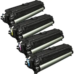 4 Kompatible Toner ersetzt HP CE740A-43A 307A Multipack KCMY