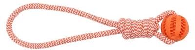 Uplifted Finds Hollow Rubber Chew Ball With Internal Bell orange 5cm Ball