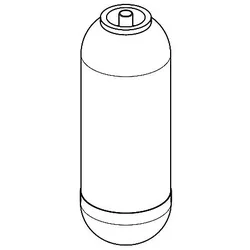 Grünbeck Druckflasche gefüllt GSX, VGX 9 187020e gefüllt GSX, VGX 9