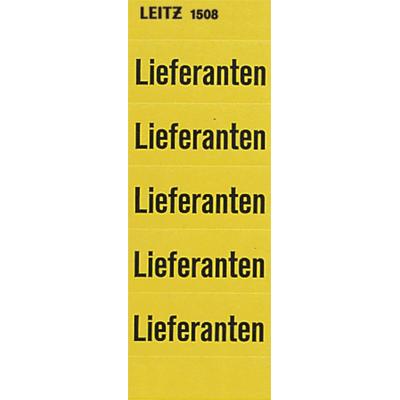 LEITZ Inhaltsschildchen Lieferanten gelb VE=50x100 Stück