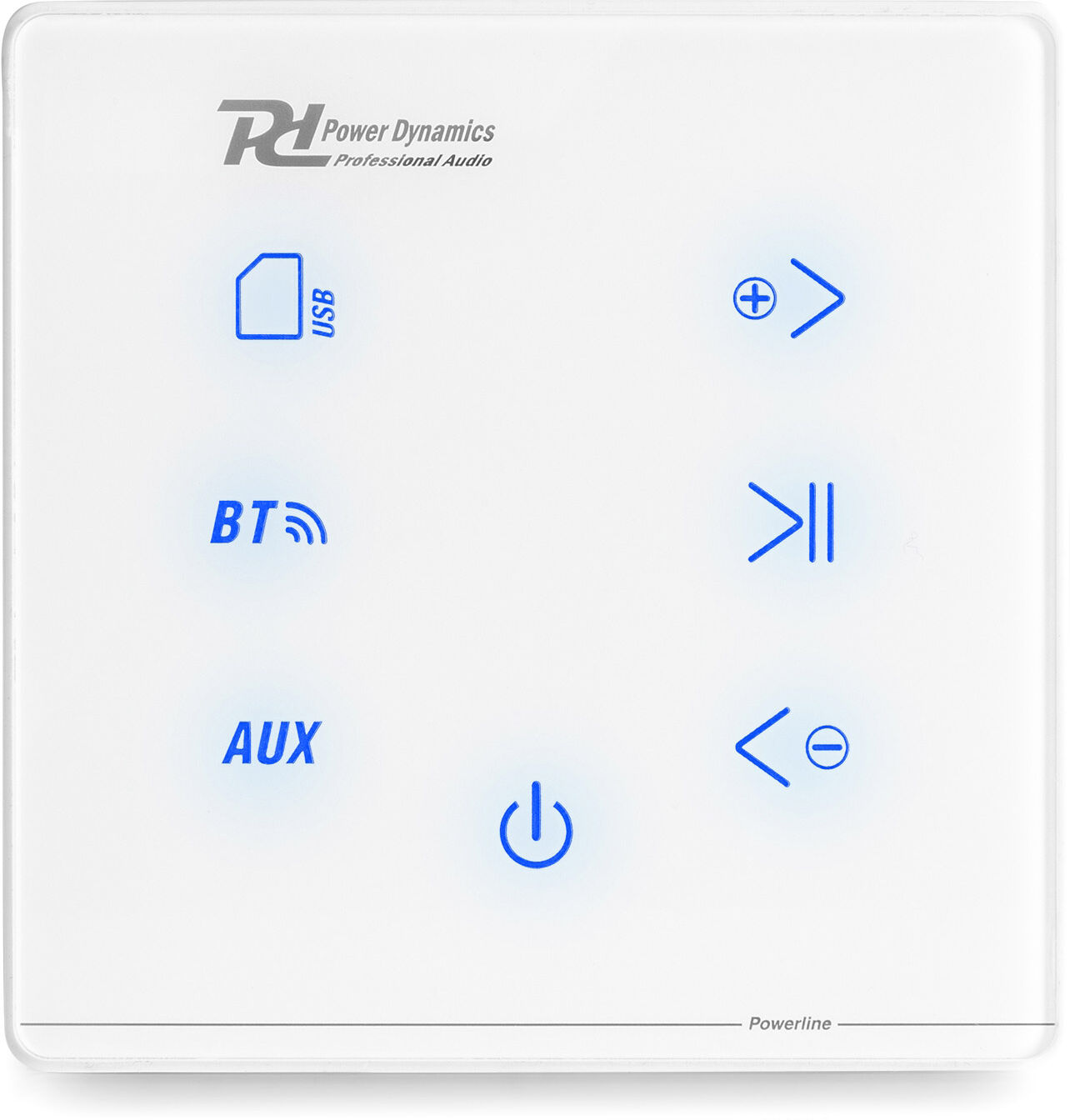 Power Dynamics Powerline A50w In-Wall Audio Verstärker Bt Weiß -B-Stock-