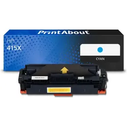 Toner kompatibel mit HP 415X (W2031X) - Cyan - Hohe Kapazität