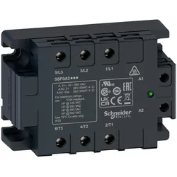 Schneider Electric SSP3A250BDRT Halbleiterrelais, Harmony SSP3, 42-660V AC, 3x 50 A, momentanschaltend, E: 4-32V DC, Wärmefolie