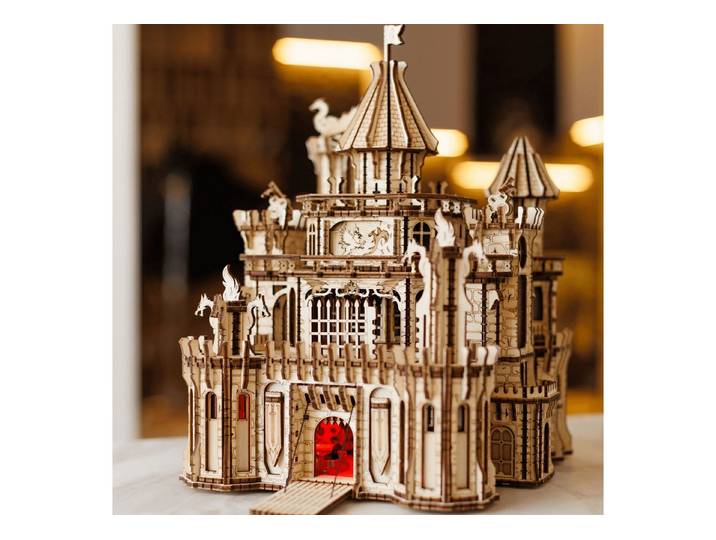WoodTrick Modellbausatz Dragon Castle Drachenburg aus Holz, (978-tlg)