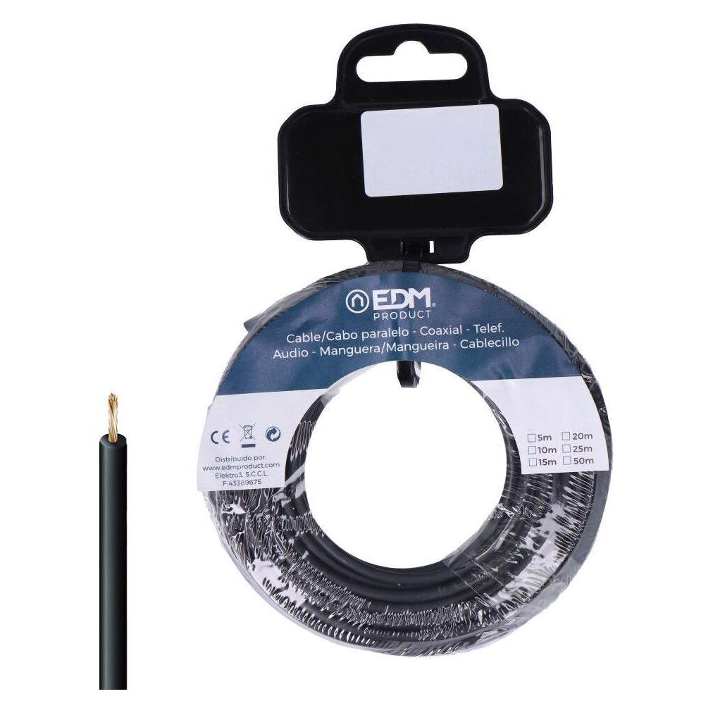 EDM Product Kabel 28466 Schwarz 2,5 Mm 20 M Kunststoff (Kunststoffkabelbinder) (45286357)