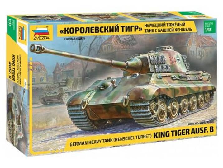 Zvezda 500783601-1:35 speciale motorvoertuig 182 Kingtijger-henschel
