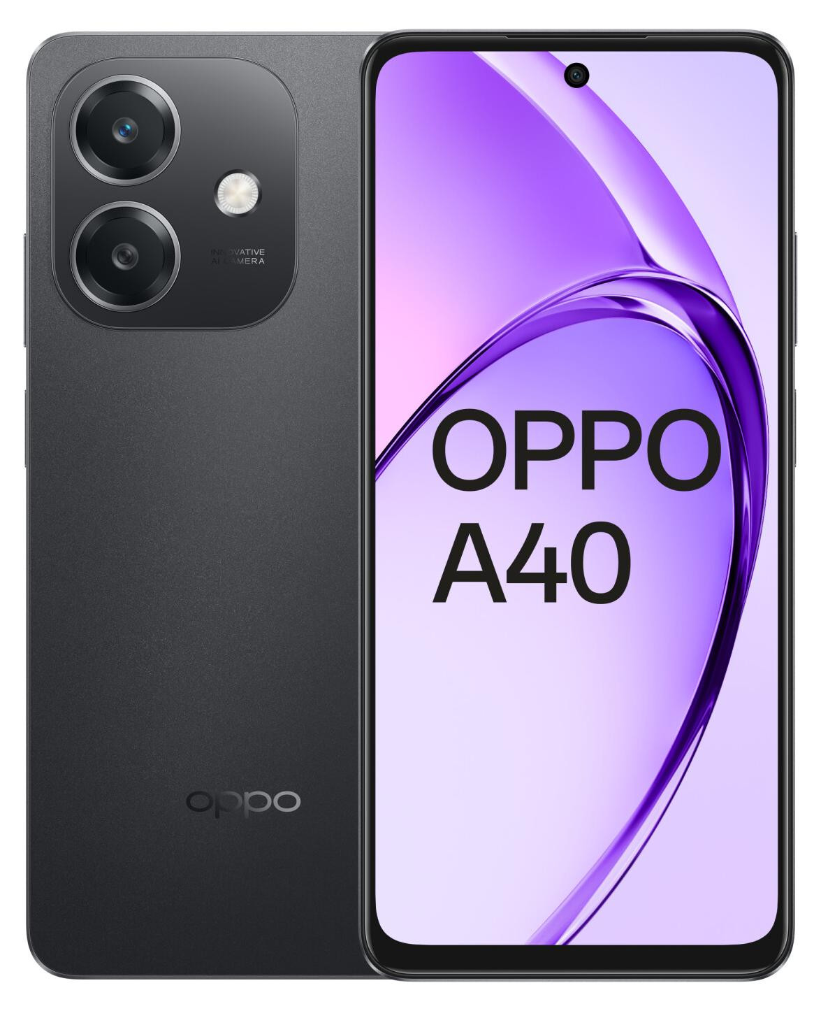 Oppo A40 Dual Sim, 4GB RAM, 128GB opslaggeheugen - Zwart