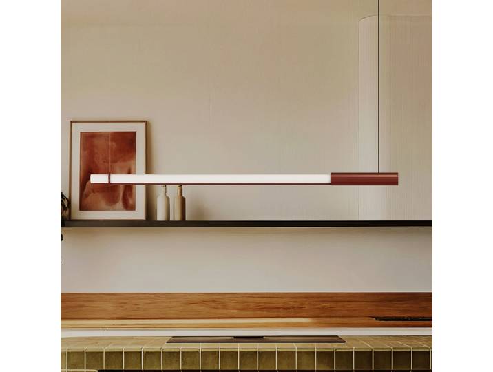 In Fine LED-Hängeleuchte, rot, Länge 160 cm - DCW - Design - Aluminium