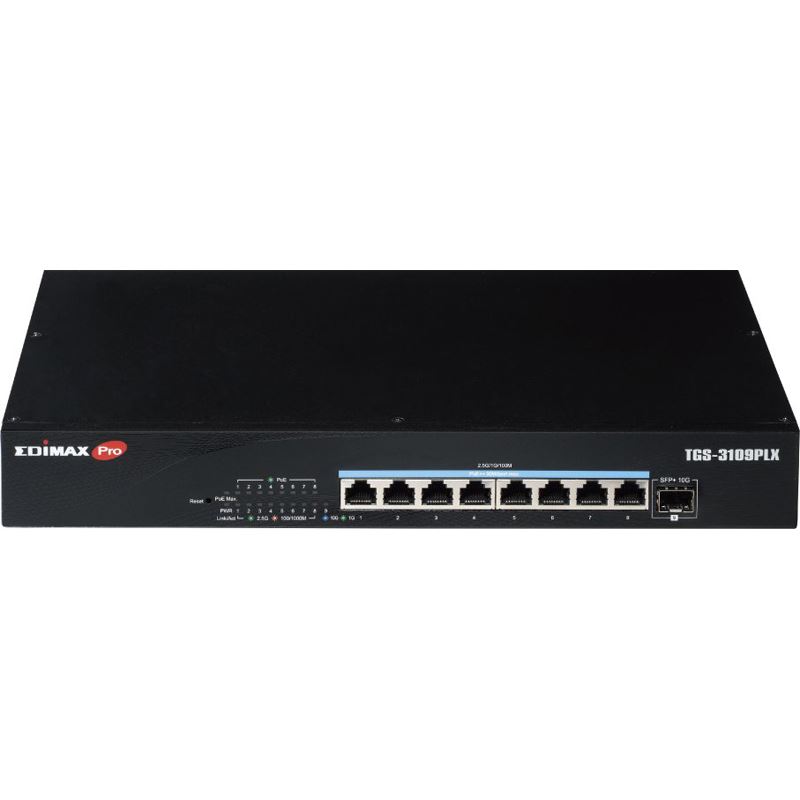 Edimax Switch 8x TGS-3109PLX (2.5GbE Web Smart PoE++ Switch)