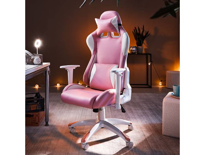 Gaming Chair Aygu 66 x 134 x 59cm Pink/Pink