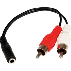ST MUFMRCA - Audio Kabel, 3,5 mm Klinken-Buchse auf Cinch-Stecker, 0,15 m