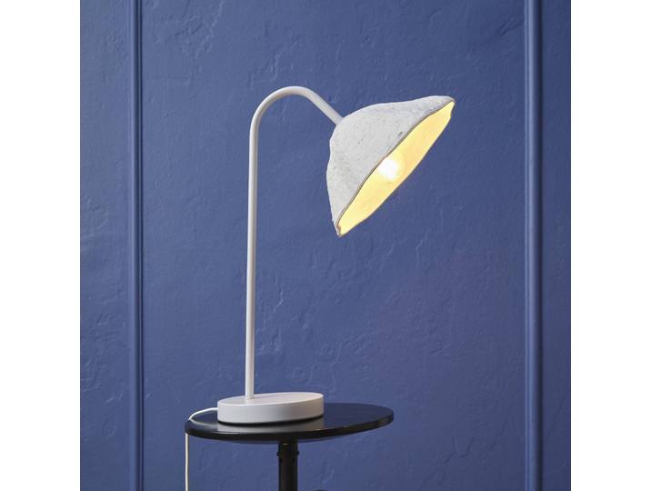 OSRAM Tischlampe Decor Lotus Leaf, weiß / opal, für Wohn- / Esszimmer, Papier / Lunolit / Lunopal, Tischlampe