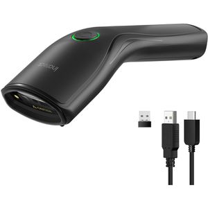 Inateck Barcode-Scanner Nano 460_black, kabellos, USB, Bluetooth, Funk, 2D Imager, Handscanner