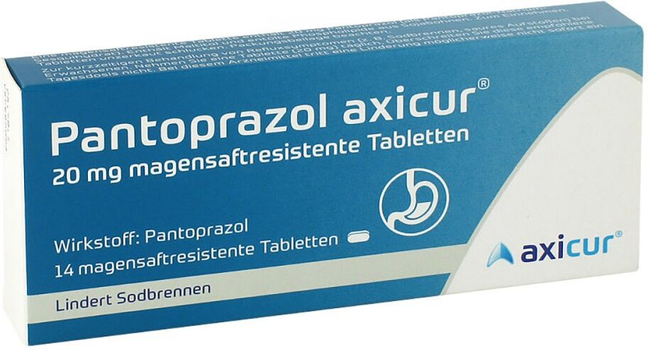 Pantoprazol axicur 20 mg magensaftresistent Tabletten 14stk