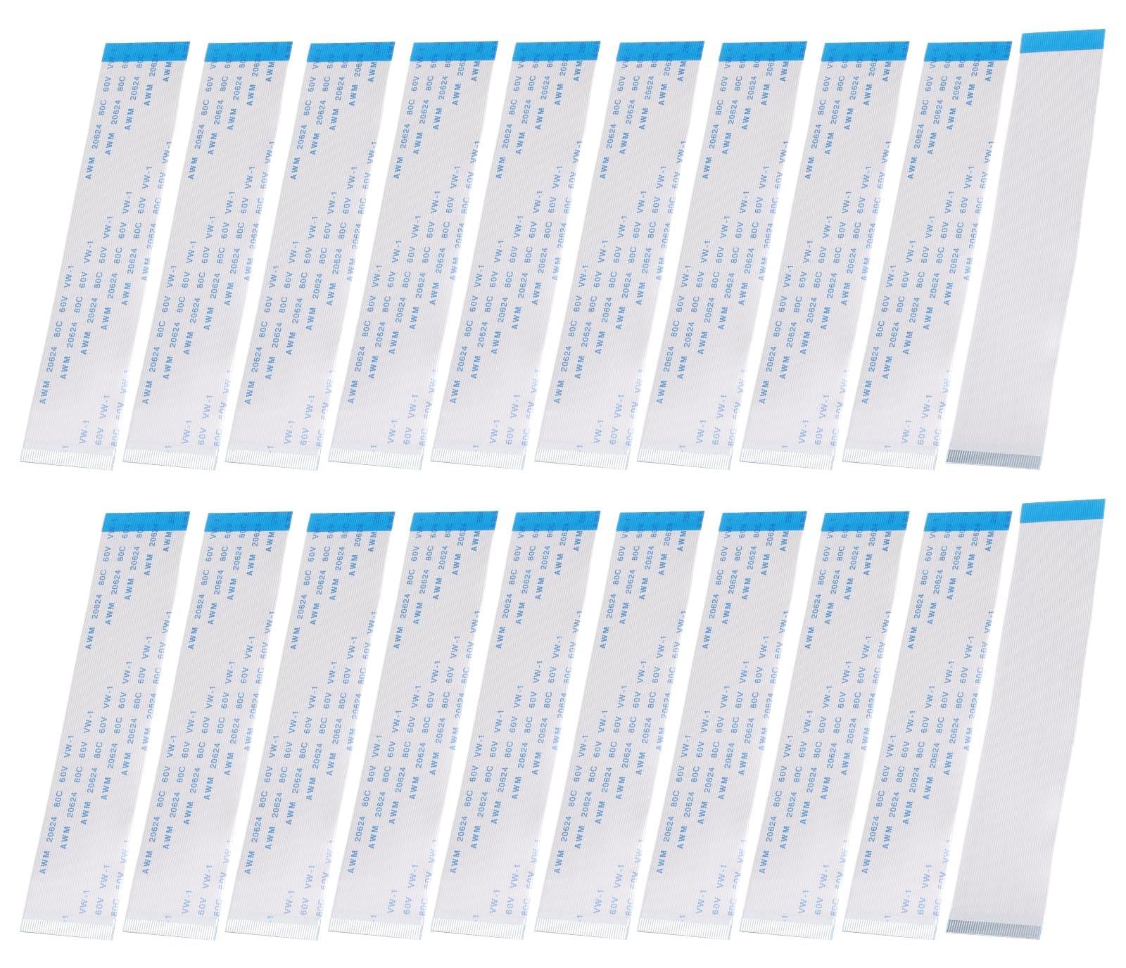 Dripio 20 stuks platte kabel, 40 pinnen, 0,5 mm raster, 100 mm, type B