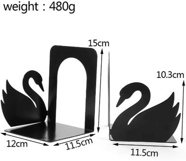 Inspire Essentials Cute Cat Metal Bookends Heavy Duty Decorative Bookends For Shelves 4