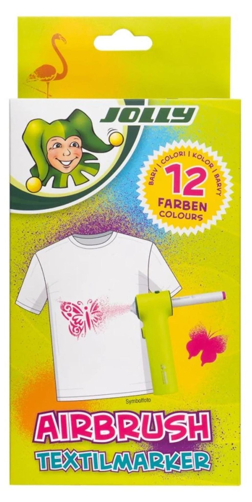 Jolly Sax Design 4446-0016 Airbrush-stiften, 12 stuks, farbsortiert