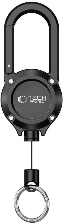 Tech-Protect URBANLOOP Yoyo Nøglering - Anti Theft - Sort