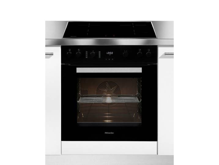 Miele Induktions Herd-Set H 2455 I ACTIVE mit KM 7061 FR, Herd-Set - Kombination aus Herd und Induktionskochfeld
