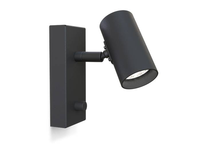Belid Applique murale Tyson Ø5,5 cm Structure noire