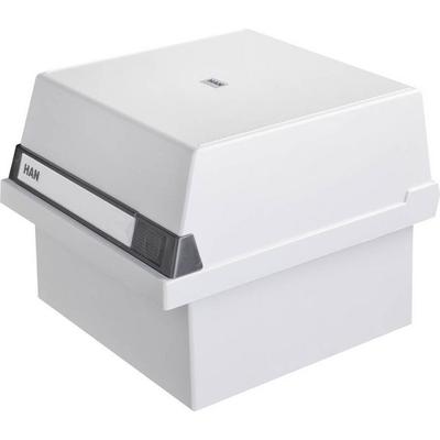 HAN Karteikasten 965-11 Karteikasten Lichtgrau max. Anzahl der Karten: 800 Karten DIN A5 quer