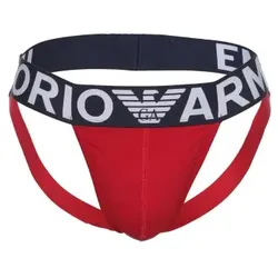 Armani Cotton Jockstrap 2P Rot Baumwolle Large Herren