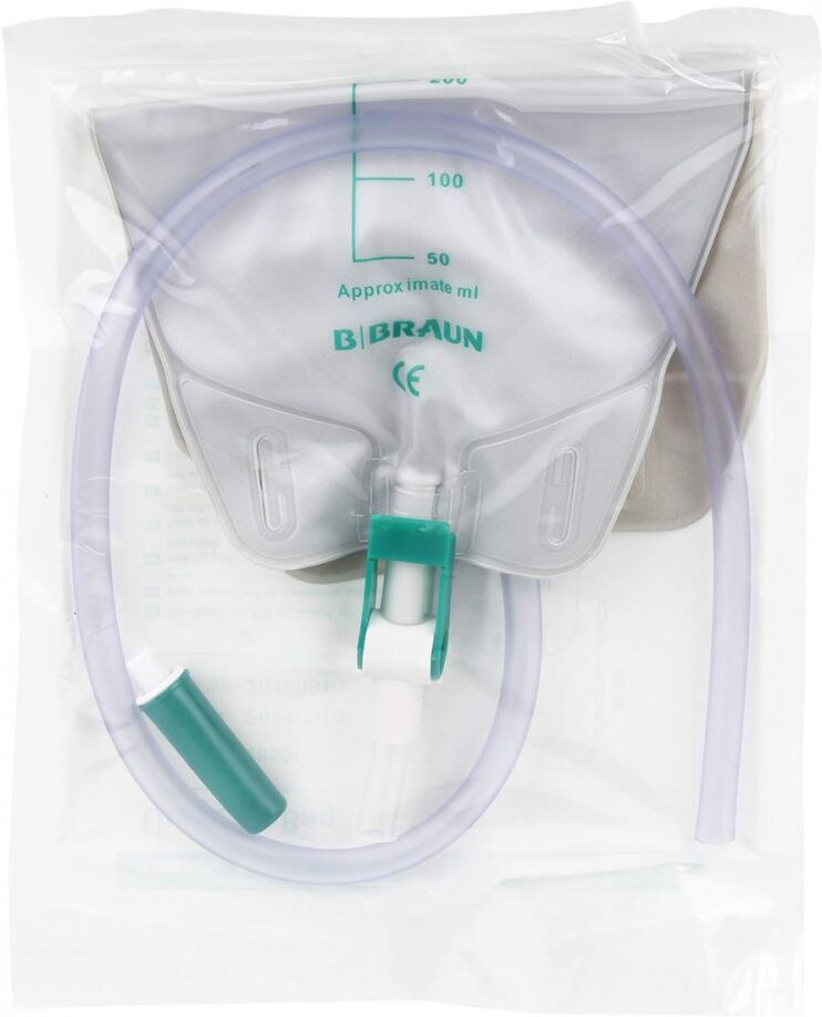 Urin Beinbeutel 500 ml Antirefluxvent.60 cm kürzb.