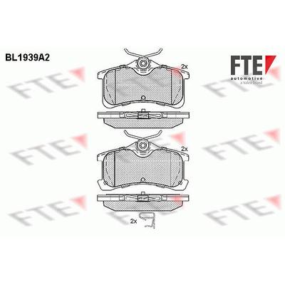 Fte Bremsbelagsatz, Scheibenbremse [Hersteller-Nr. 9010532] für Toyota