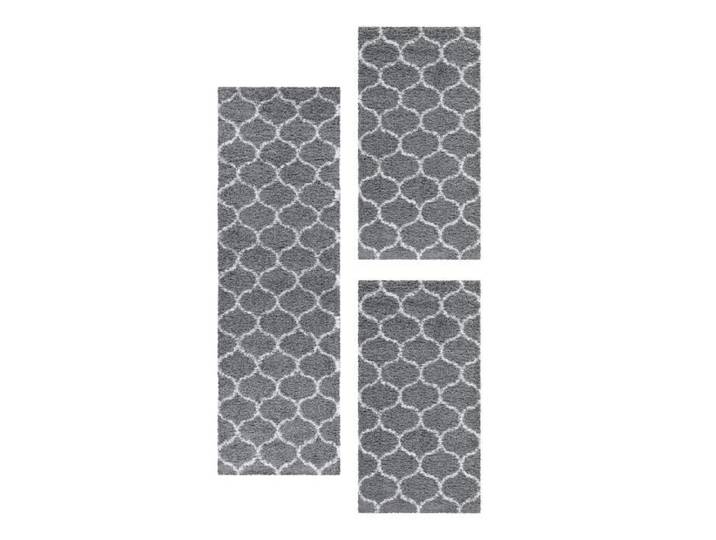Tapis de chambre - SIMPEX - Ensemble de Tapis 3 pièces - 100% Polypropylène - Gris - Dimensions variées
