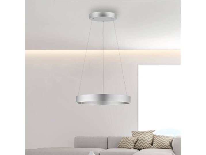 Suspension LED E-Clipse, couleur pierre, Ø 70 cm, métal, CCT - PURE PURE E-Clipse - Salon / séjour - Moderne - À ampoule unique