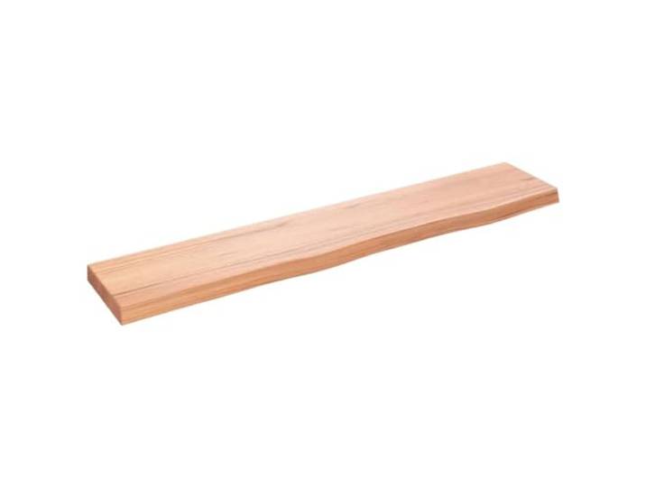 vidaXL Wandschap 100x20x4 cm behandeld massief eikenhout lichtbruin