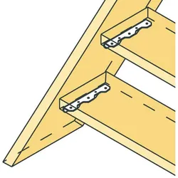 Simpson Treppenwinkel TA10 38 x 260 x 2,5 x 38 mm feuerverzinkt (tzn)