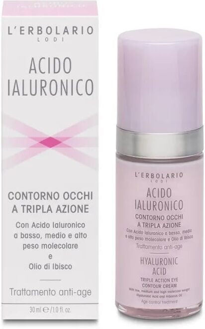 L'Erbolario ÁCIDO HIALURÓNICO CONTORNO DE OLHOS TRIPLA AÇÃO 30ml