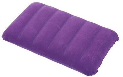 Inspired Finds TravelEase Flocked Inflatable Neck Pillow Ultra Compact Support For Travel, Camping & Business Trips purple