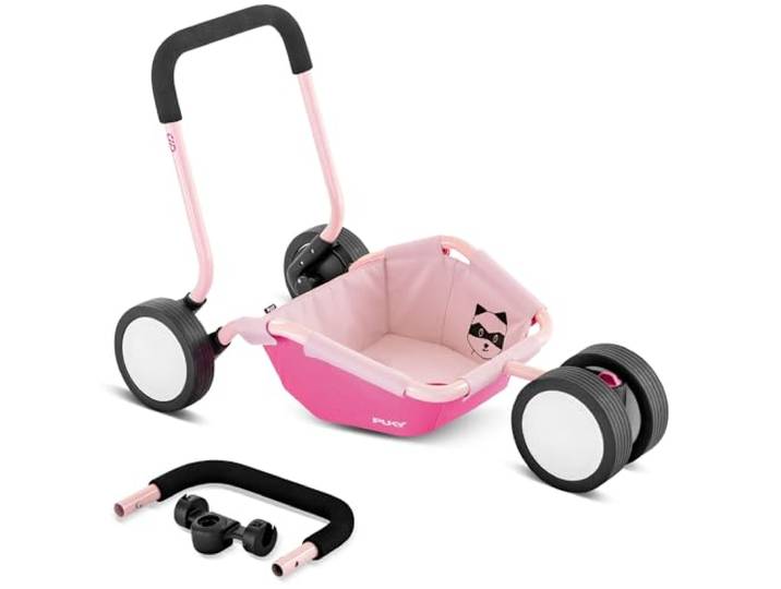 Puky Traily Lauflernwagen/Anhänger für Pukylino und Wutsch retro pink