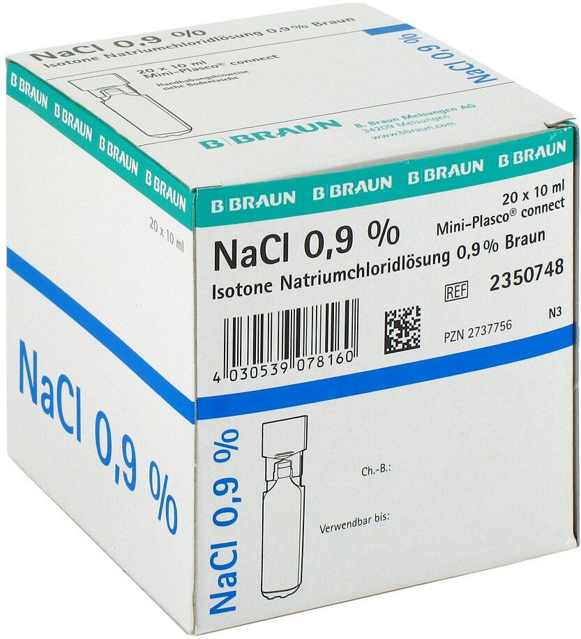 Mini-plasco Kochsalzlösung 0,9% Miniplasco connect 20X10ml