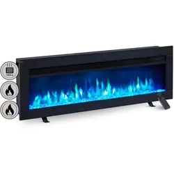 Elektrokamin Einbaukamin BALDERIA Agnes 40 – Heizung bis 1800 W, schwarz
