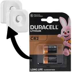 Batterien passend für 2 Osram Lightify Motion Sensor Bewegungsmelder Doppelpack Duracell CR2 Lithium Batterie