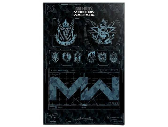 REINDERS Poster, Call of Duty Modern Warfare, Hobbyraum, Poster, Wanddeko, Room Decor, Bilderdruckpapier, Schwarz, 91,5 x 61