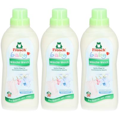 Frosch Baby Weichspüler für eine perfekt weiche Linie - hypoallergen x3 3x750 ml Liquidum