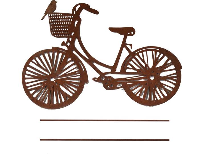 UNUS® Tuinsteker fiets tuindecoratie in roestoptiek groot