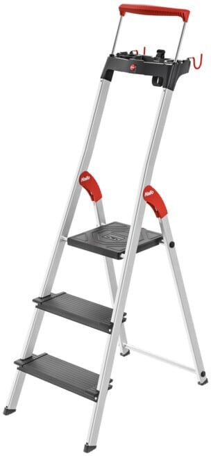 Hailo L100 TopLine, escabeau de sécurité en aluminium, 3 marches (8050307)