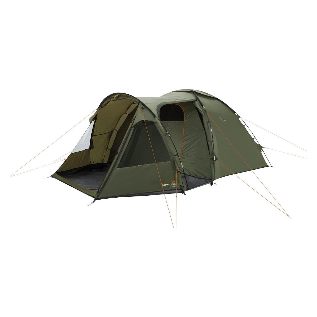 Easy Camp Kuppelzelt Kinn 5 (olivgr?n, mit Tunnel-Anbau, Modell 2025) (Kuppelzelt, 10.30 kg, 5 Personen) (120489)