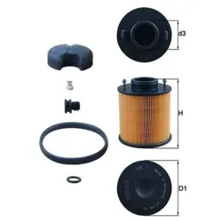 Harnstofffilter MAHLE UX 1D